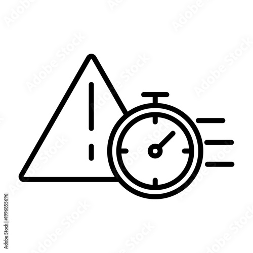 Deal Line Missed linear icon