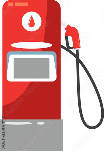 Gas Station Illustration