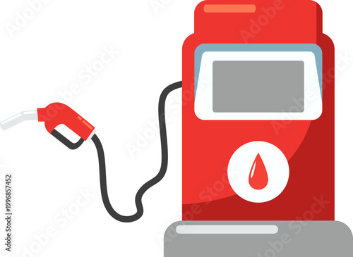 Gas Station Illustration