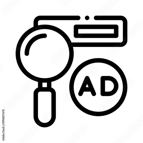 searchads line icon