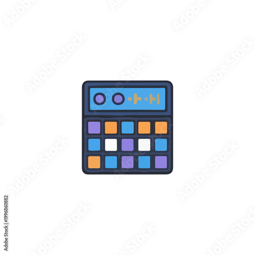 Digital Music Production Pad Icon