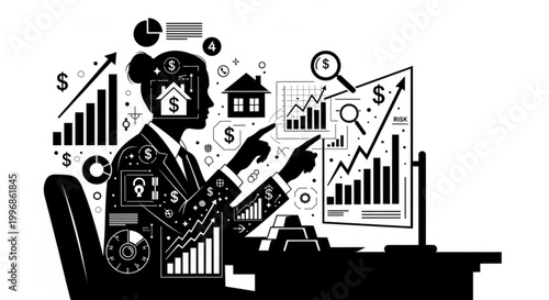Silhouette city skyline vector illustration of urban buildings and townscape art