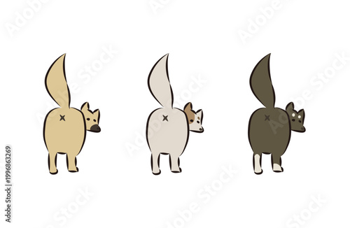 飼い主に呼ばれたので取り敢えず振り向いた犬たち　