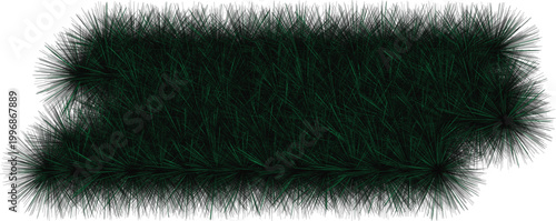 The green grassy landscape stretches horizontally across the natural scenery.