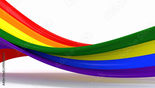 Pride month, abstract background. Rainbow color wave stripe abstract background curve spectrum rainbow background wave with abstract color curve
