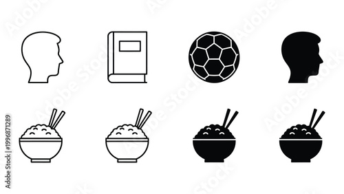 Contrast between different food preferences and intellectual or athletic interests