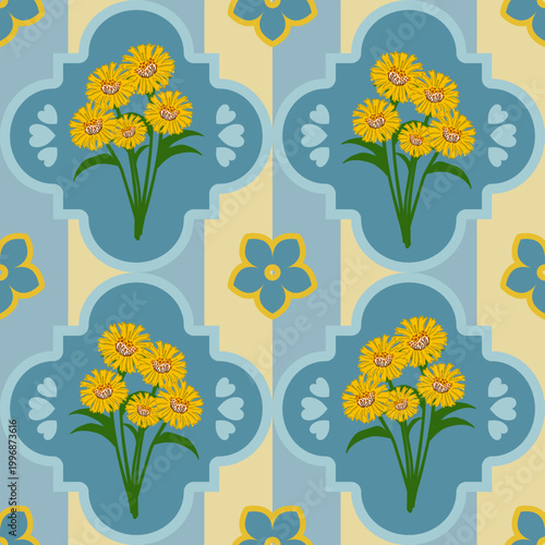 beautiful abstract floral pattern there are many flowers and botanical stuff in it such as petal leaf stem and pollen it gives lovely design of floral background floral wallpaper and floral bg