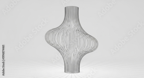 vase on white background