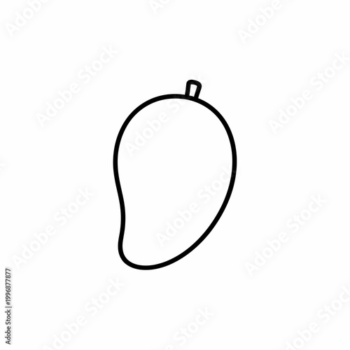 Simple line drawing of pear.