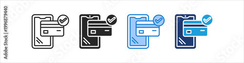 Payment Icon Set Multiple Style Vector Collection