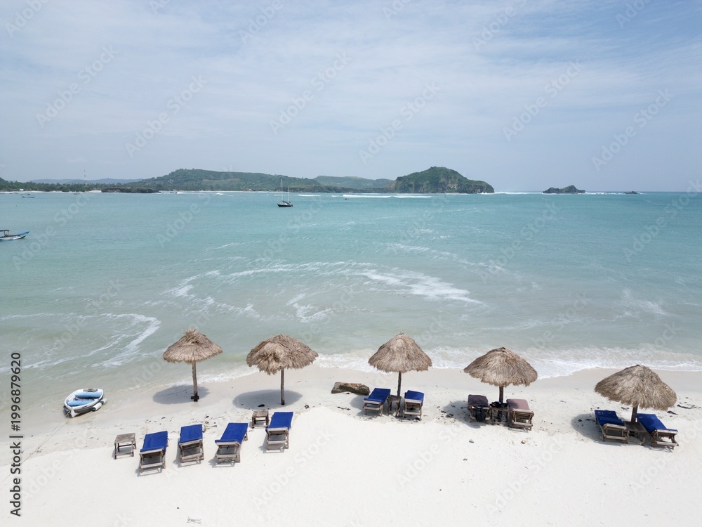 Φωτογραφία Kuta beach Lombok Indonesia Drone