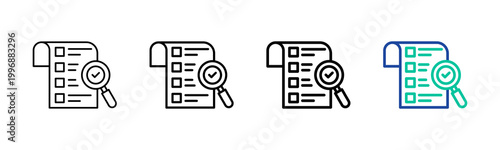 Internal Audit Icon Collection Different Style Outline
