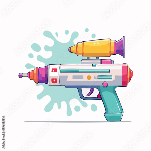 Retro Futuristic Water Gun Toy