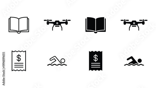 Contrast of traditional and modern activities with financial and recreational elements