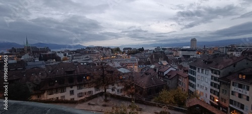 Photography panorama of prague