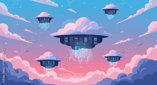 A tranquil and hopeful sunset scene with flying birds, perfect for illustrating concepts of freedom, serenity, and new beginnings in marketing or webs