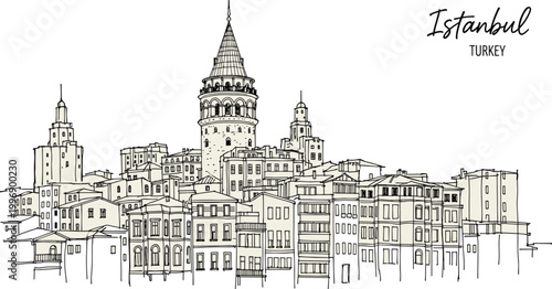 High-fidelity vector illustration featuring a seafood platter with sushi rolls and grilled fish.