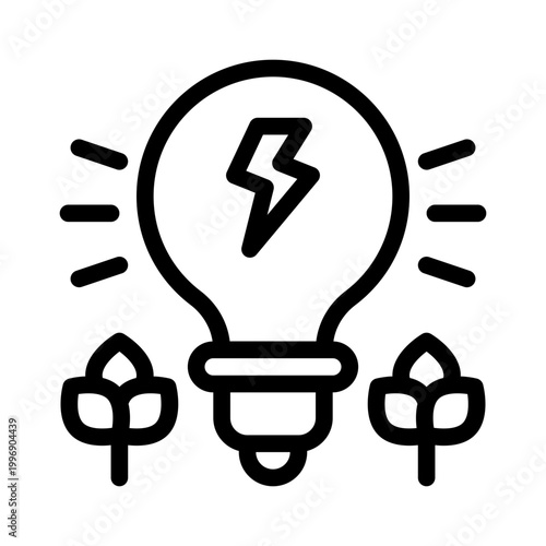 energy efficiency line icon