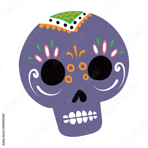 Mexico sugar skull