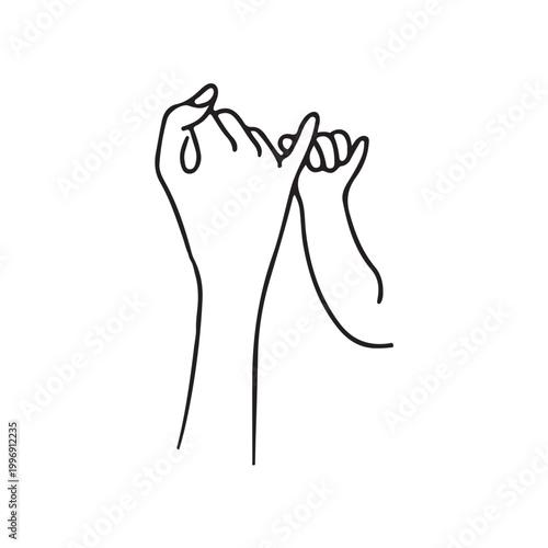 MOM AND BABY HAND FINE LINE ART FOR MOTHERS DAY