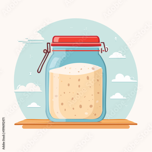 Sourdough Starter in a Jar