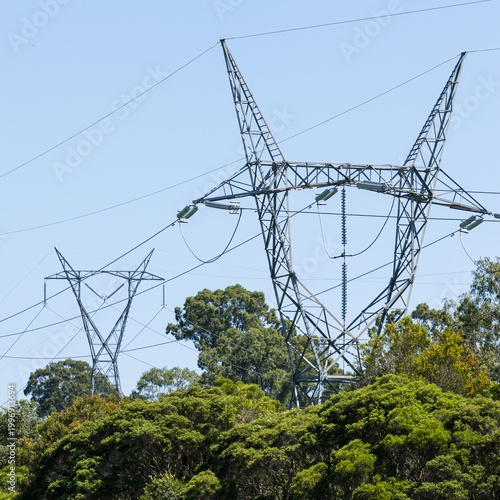 Electricity Pylons in Queensland Australia