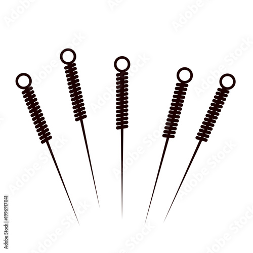 Acupuncture Needles Illustration 