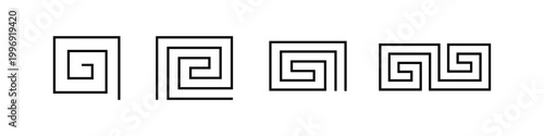 Greek Key Pattern Elements