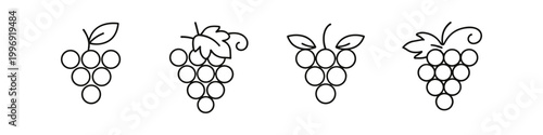 Grape Icons Set