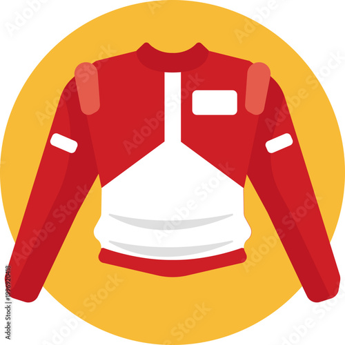 A full-body racing suit with long sleeves and legs, typically shown with a front zipper and minimal detailing to suggest protective gear worn by drivers.