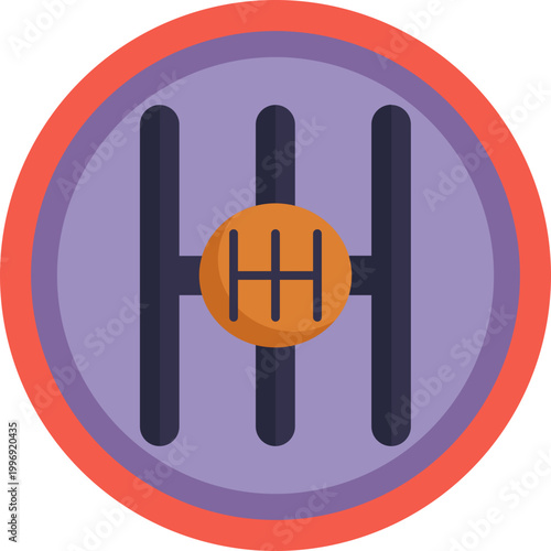 A stylized mechanical gearbox with interlocking gears, representing vehicle transmission and performance tuning in racing.