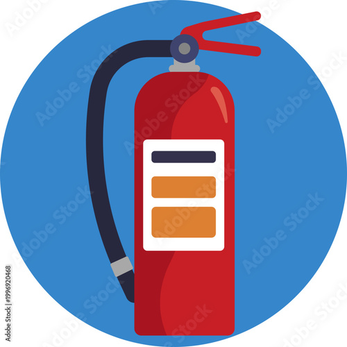 A compact fire extinguisher symbol indicating emergency fire suppression equipment available on the race track or in pit areas.