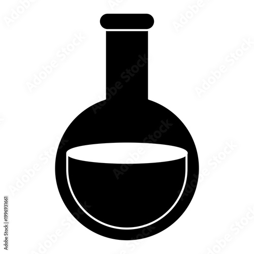 Boiling flask chemical icon