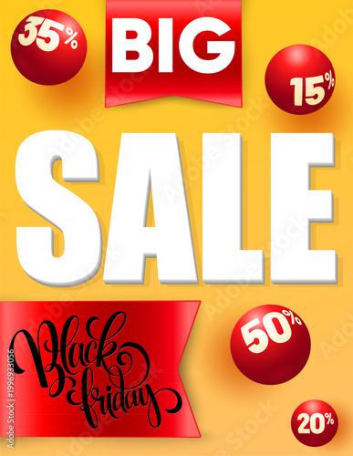 Black Friday Big Sale Balloon Banner