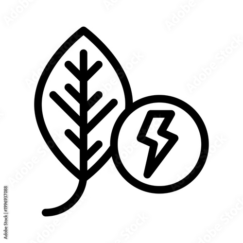 bioenergy line icon