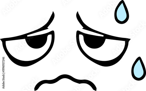 Cartoon Face Emoji Expressions  Funny Character Icon. Isolated Vector Ilustration