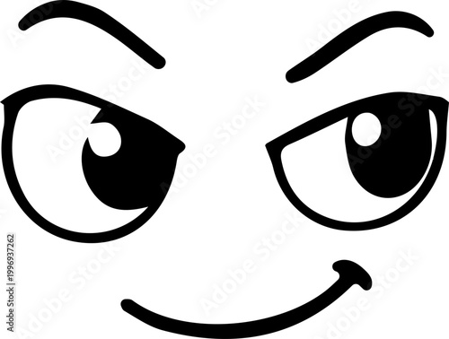 Cartoon Face Emoji Expressions  Funny Character Icon. Isolated Vector Ilustration