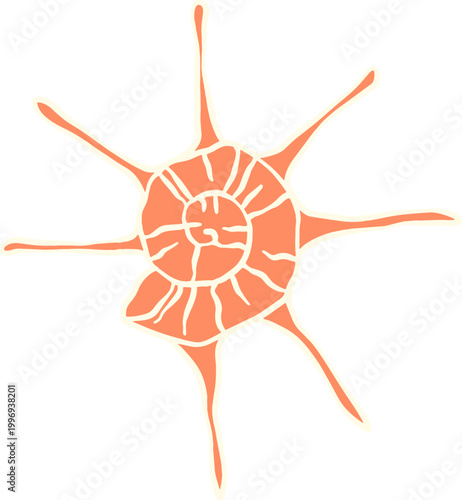 Murex Seashell Sticker