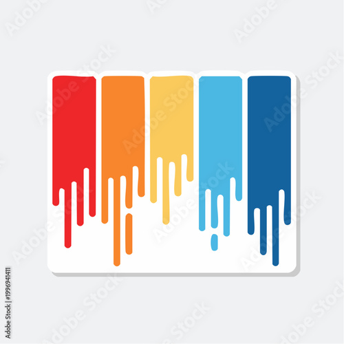 Colorful Paint Drips