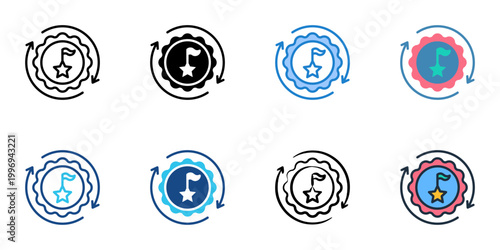 Rebranding icons set multiple style collection. Editable stroke 
