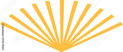 Golden Chinese style fan