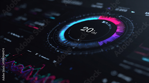 Digital interface with latency display