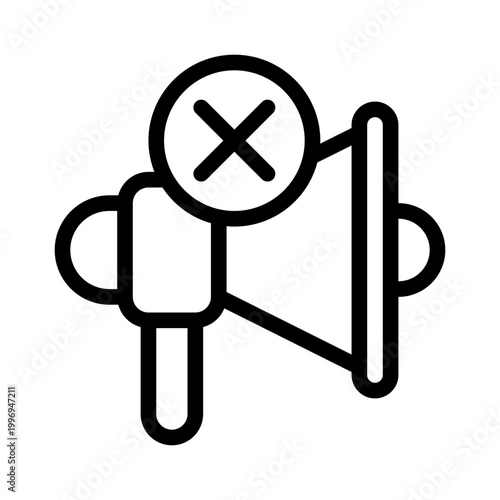 loudspeaker line icon