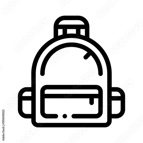 backpack line icon