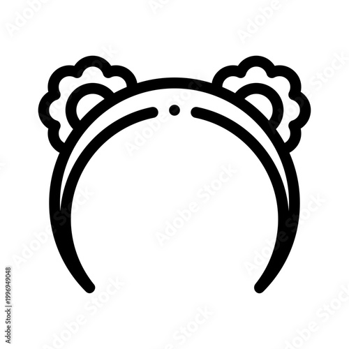 hairband line icon