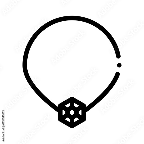 necklace line icon