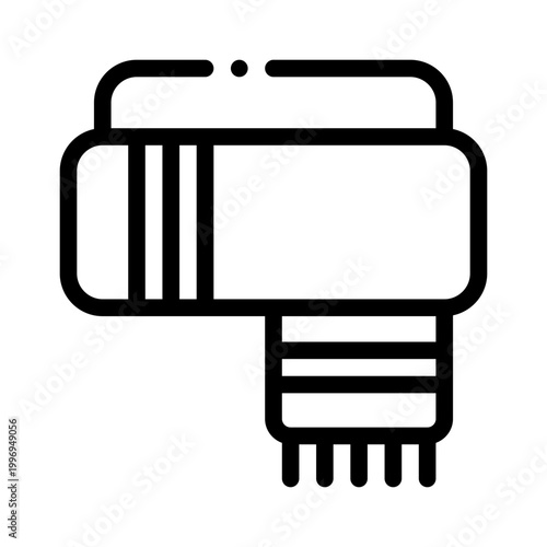 scarf line icon