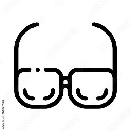 sunglasses line icon