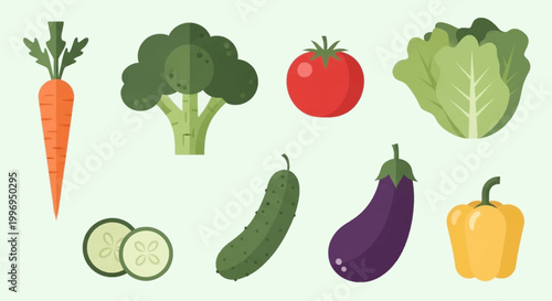 A vibrant and diverse collection of fresh, healthy vegetables, perfect for healthy eating and cooking inspiration