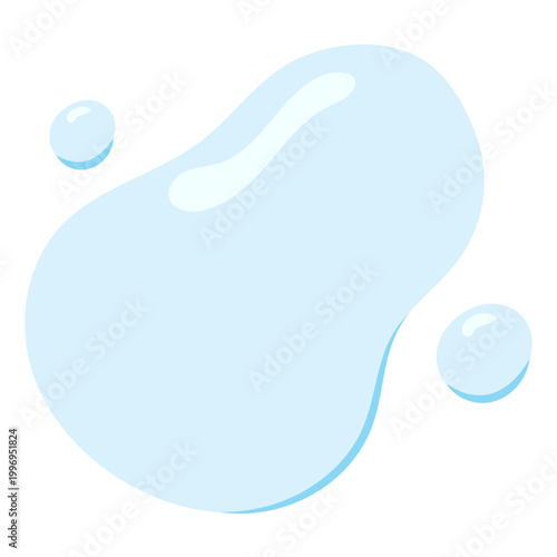 Blue Water Drop Vector Illustration